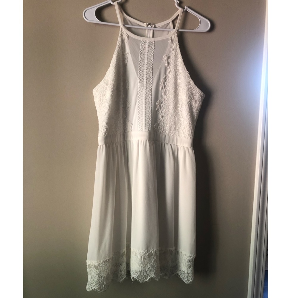 White Lace Dress- M